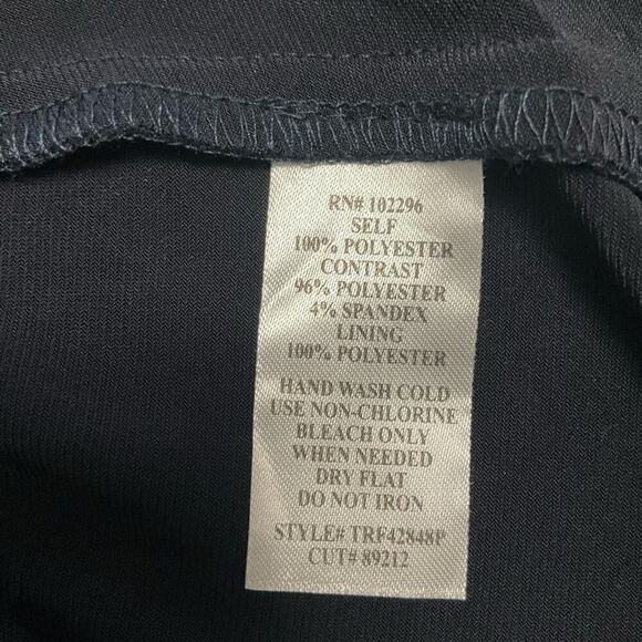 Connected Apparel Women's Evening Dress Navy Blue Size 8 Petite NWT - Picture 6 of 7